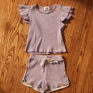 Lola + The Boys Candy Gem Bead Ruffle Set, Girls 8-10